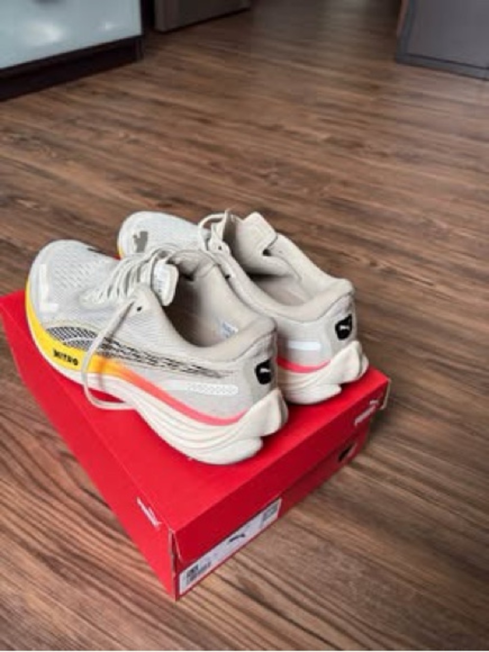 Puma nitro 3 running shoes with Pink and Yellow Accents